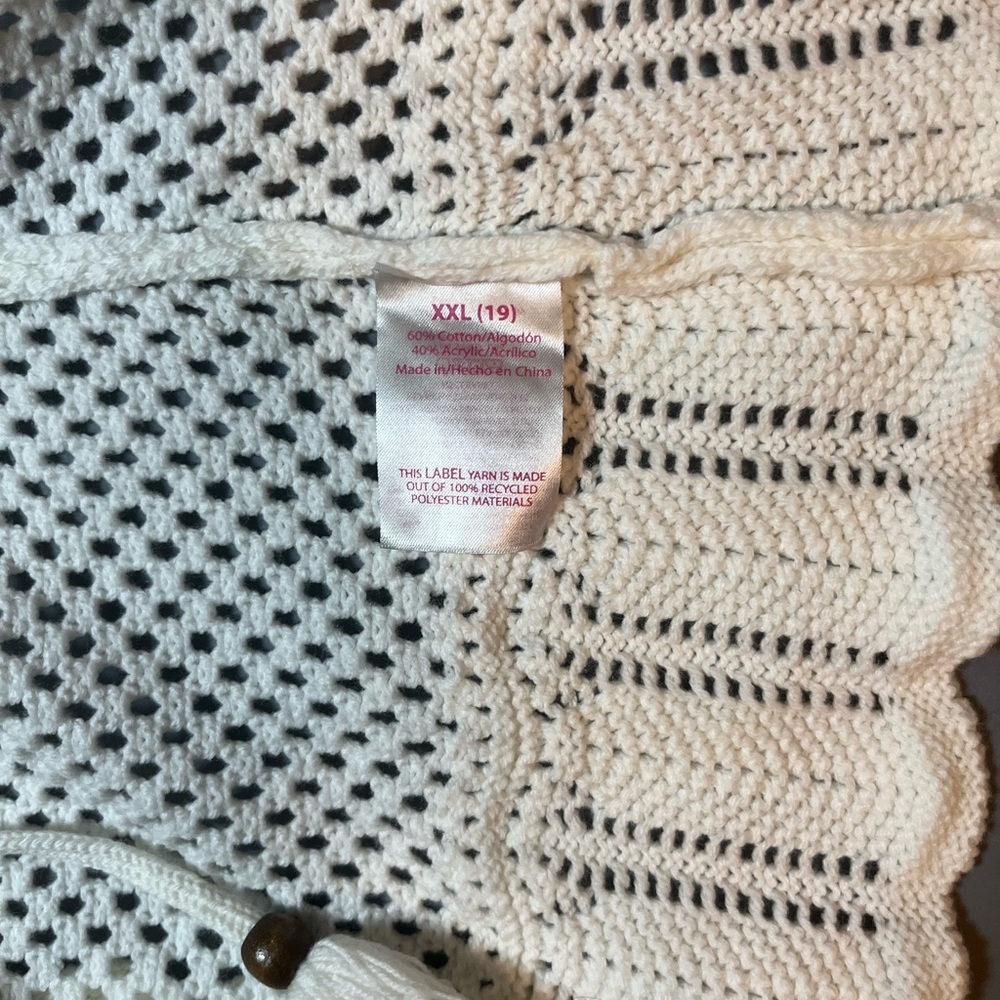 No Boundaries Cream Knit Sleeveless Top - Picture 5 of 5